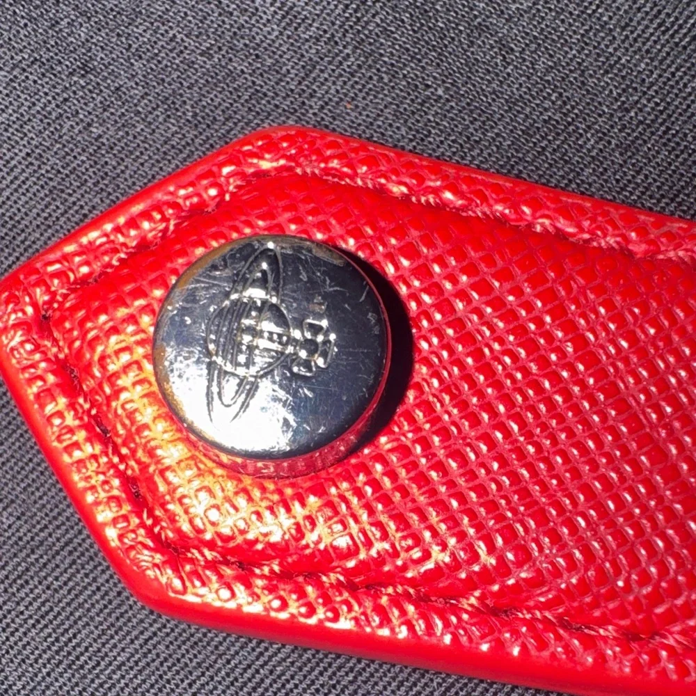 Vivienne Westwood Scarlet Red Zip long Wallet - Picture 4 of 6